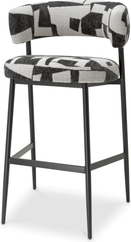 Scaun bar design LUX Bar Stool Folsom, Brooklyn black