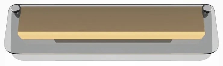 Aplica de perete LED design minimalist Flat, fumuriu
