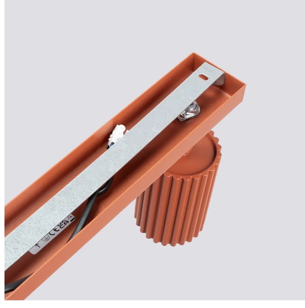 Spot cărămiziu 6,5x117 cm Gleam – Sollux