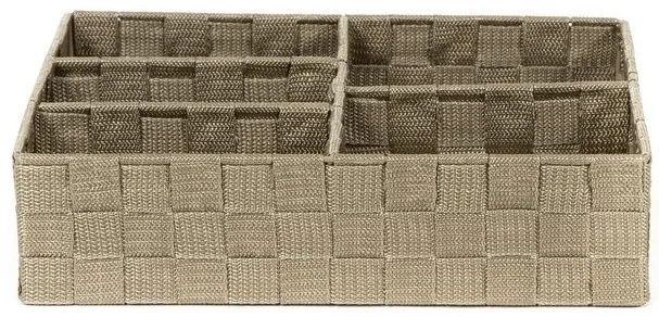 Organizator Compactor TEX 32 x 25 x 8 cm, 5 piese, alb
