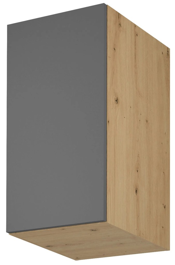 Zondo Dulap superior de bucătărie G40G Langari (stejar artisan + gri mat) (S). 1016902