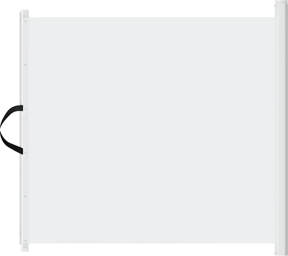 vidaXL Poartă retractabilă animale de companie, alb, 102,5x125 cm