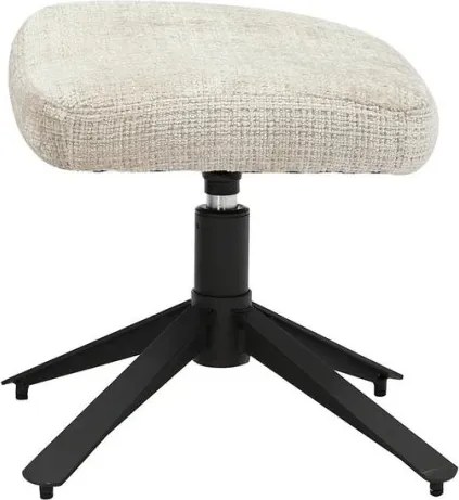 Taburetele/ Suport pentru picioare CLOUD tesatura structurata bej sampanie