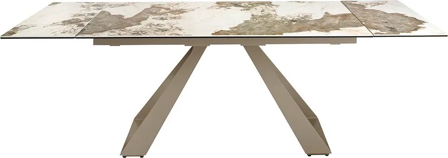 Masa extensibila deosebita design LUX Porcelain Marble 160-240cm