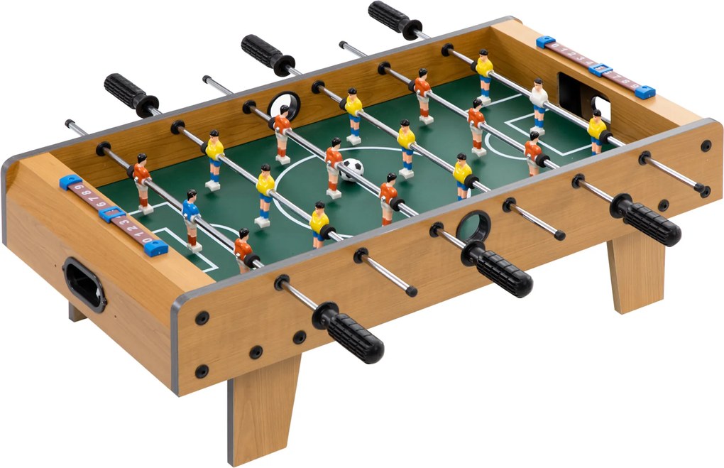 HOMCOM Masă de fotbal pentru copii de peste 6 ani 2 mingi 18 jucători 69 x 37 x 24 cm | Aosom Romania