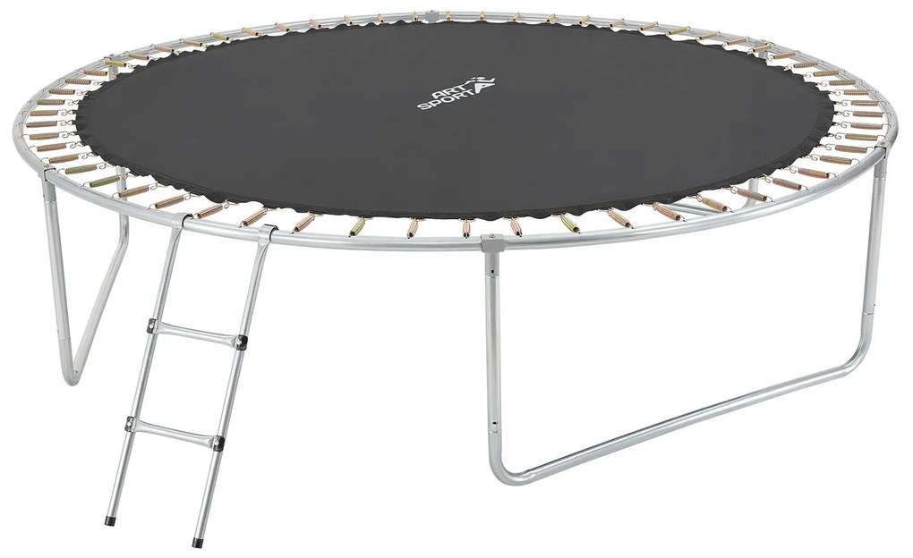 Trampolina Jampino 3,05 metrový priemer s ochrannou sieťkou a rebríkom ružová