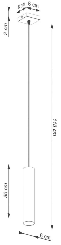 Lustră crem ø 8 cm Castro – Sollux