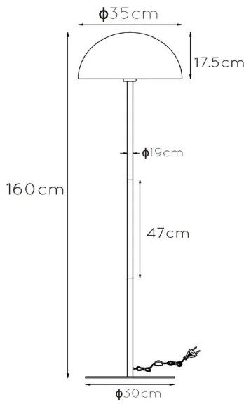 Lampadar Lucide 45796/01/35 SIEMON 1xE27/40W/230V albastru