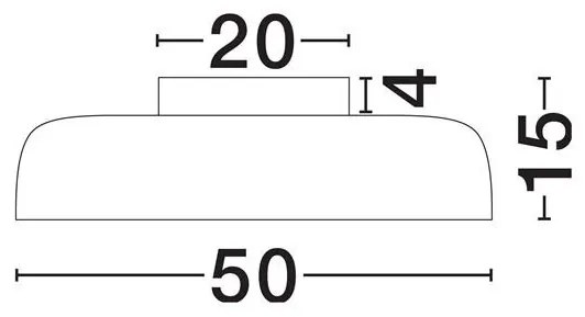 Plafoniera LED stil modern 3000K NOELIA negru 50cm