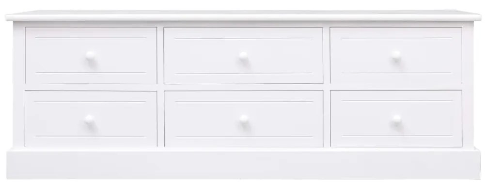 284127 vidaXL Bancă de hol, alb, 115 x 30 x 40 cm, lemn
