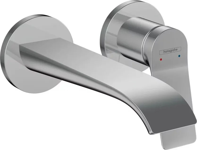 Baterie lavoar incastrata Hansgrohe Vivenis cu pipa 19.2 cm crom lucios fara corp ingropat
