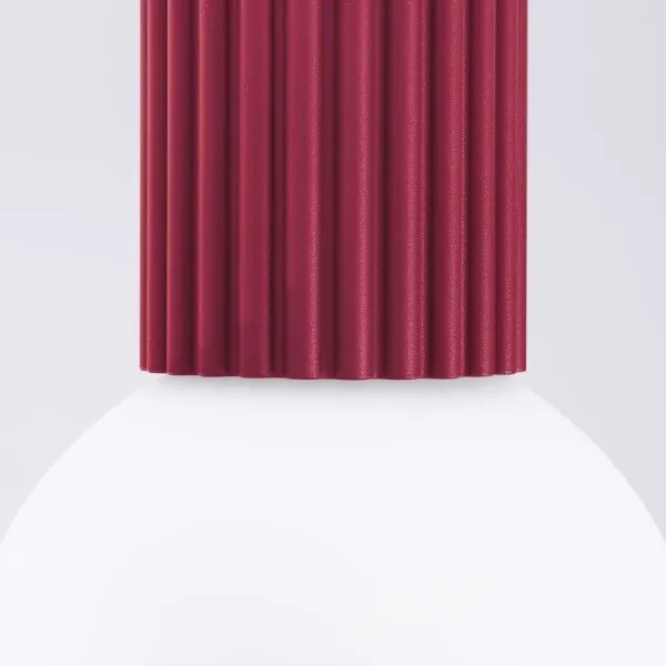 Plafonieră pentru baie Sollux SL.1748 HALO 1xG9/8W/230V IP44 roșu