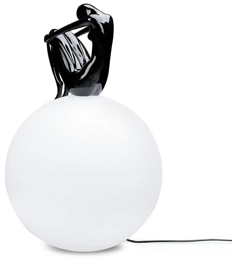 Lampa de podea decorativa cu design original Woman 35 negru