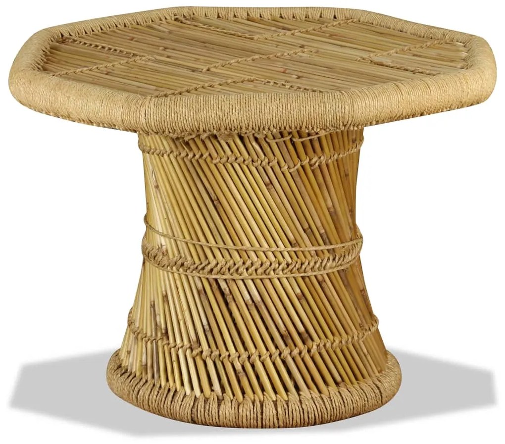 244219 vidaXL Măsuță de cafea Bambus Octogonal 60x60x45 cm