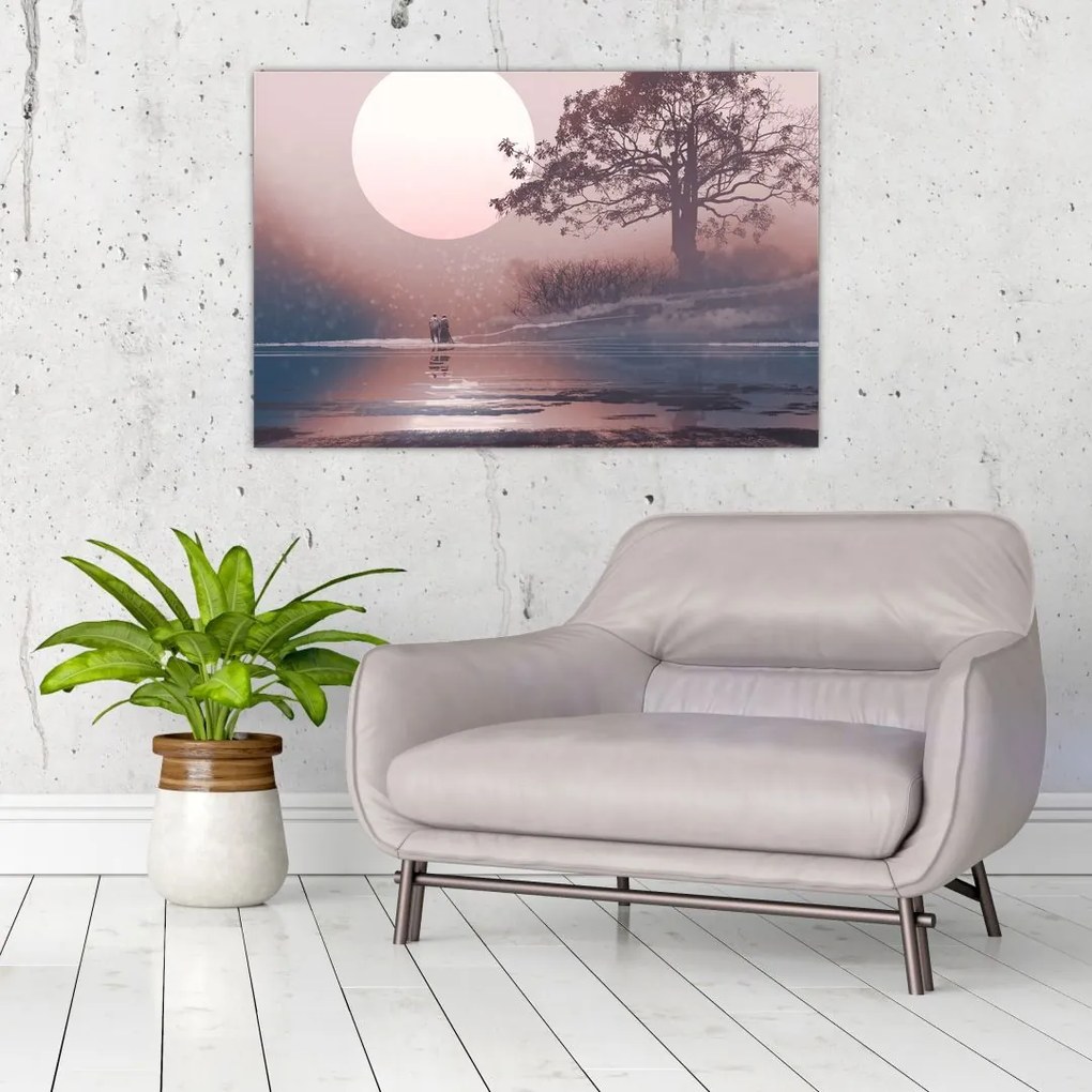 Tablou Perechea îndrăgostită (90x60 cm)