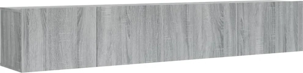 vidaXL Set dulapuri TV, 2 piese, gri sonoma, lemn prelucrat