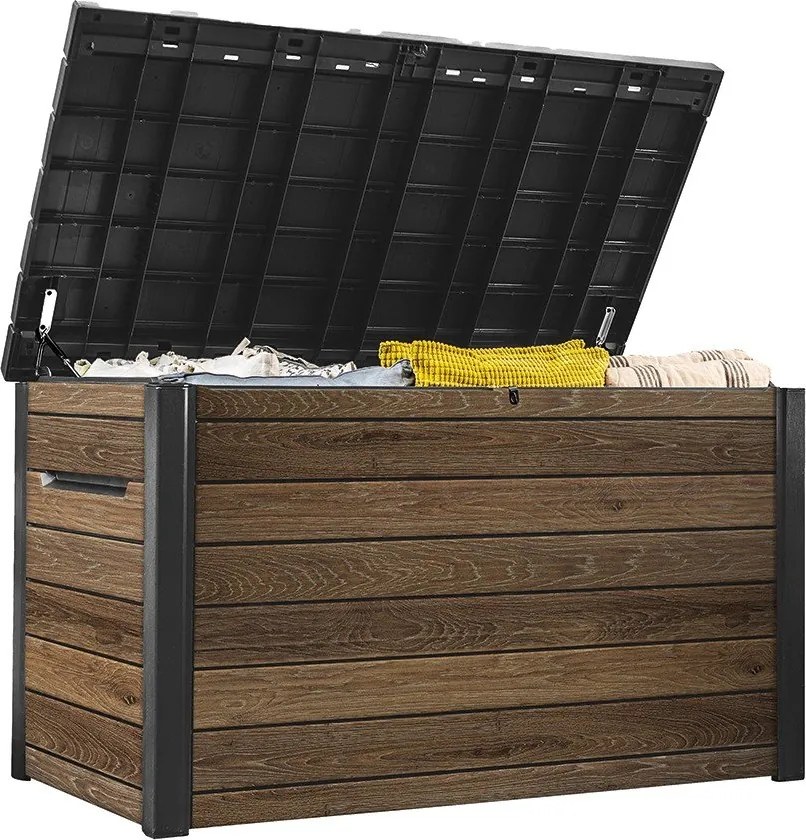 Cutie de depozitare pentru grădină maro din plastic Signature – Keter