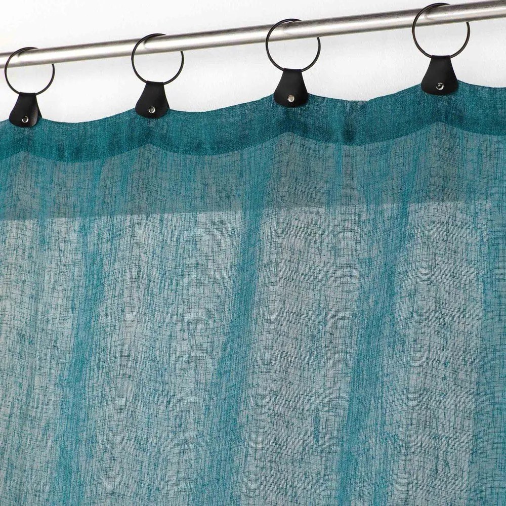 Perdea albastră din voal 140x240 cm Linka – douceur d'intérieur