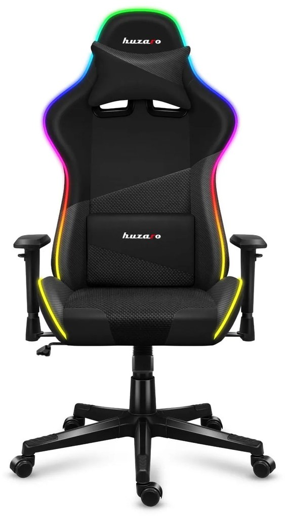 Fotoliu gaming Fusion 6.2 (negru) (cu iluminat LED). 1087482