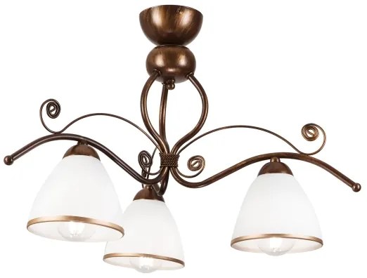 Lustră aplicată RETRO 3xE27/60W/230V patină bronz