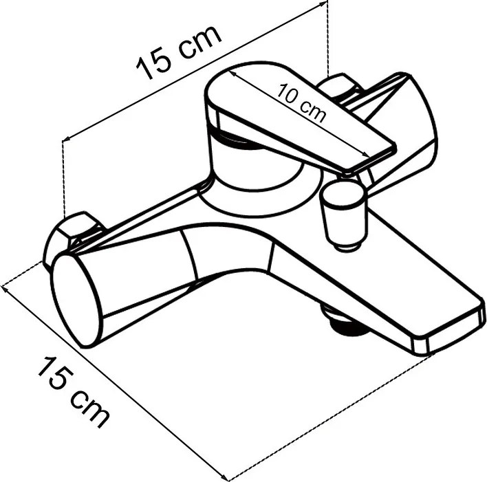 Robinet de umplere a căzii de baie Colly