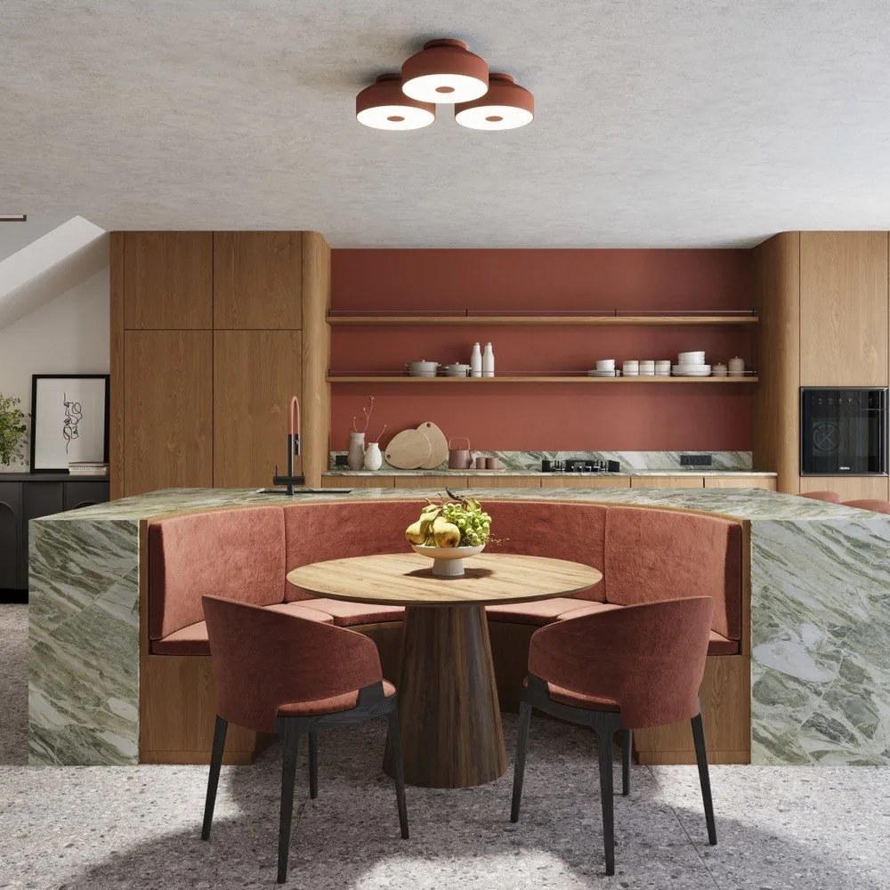 Plafonieră portocalie ø 30 cm Blacko – Sollux