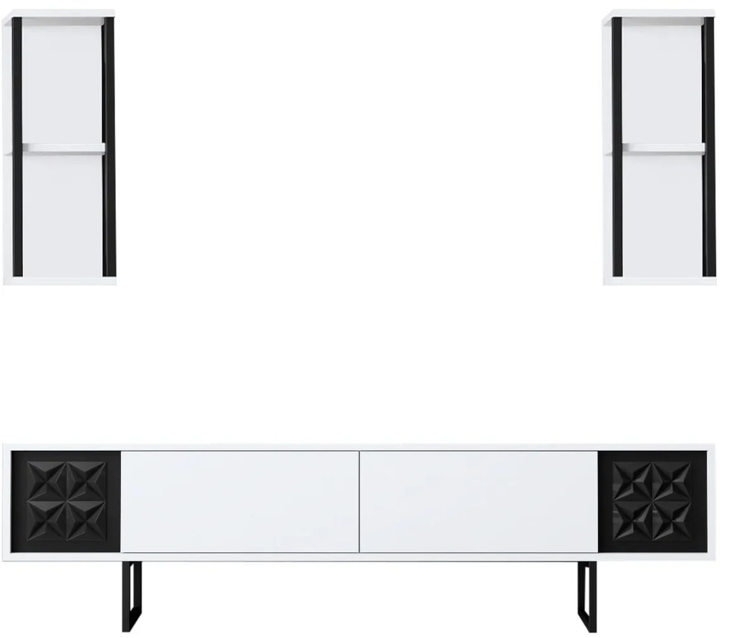 Mobilier living Buon 1 (Alb + Negru). 1072937