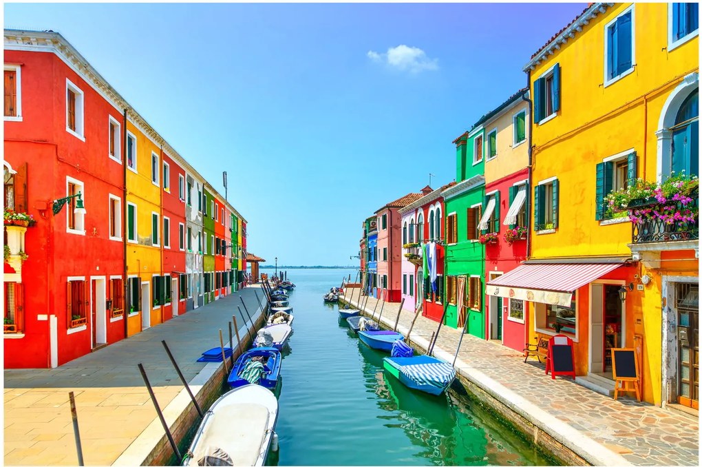 Tablou - Insula Burano, Veneția, Italia (90x60 cm)