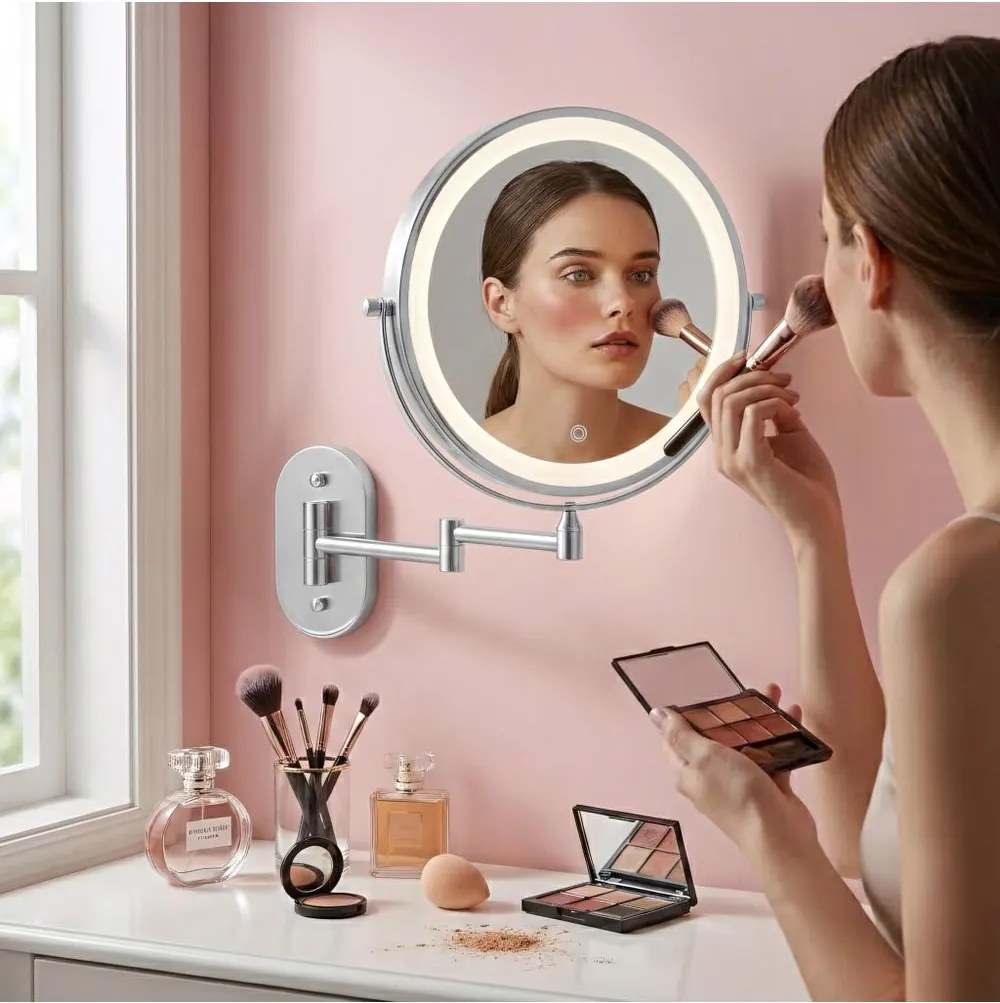 Oglinda LED Glow crom