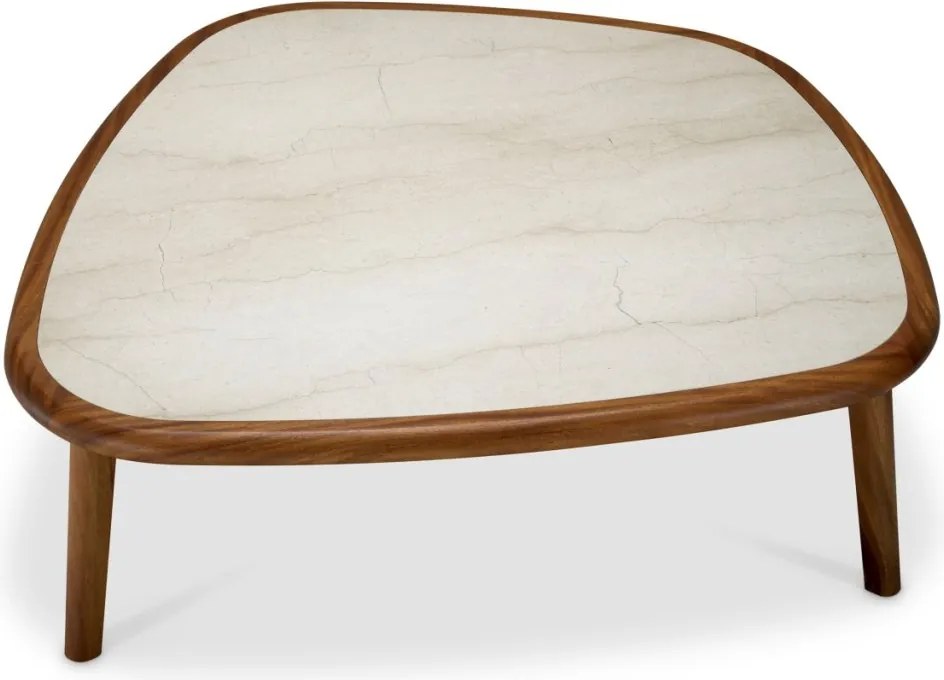 Masuta de cafea LUX, Marmura, Lemn, Wilma