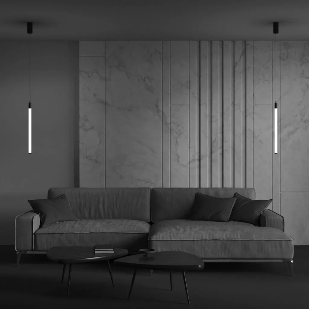 Pendul LED design tehnic Ray negru