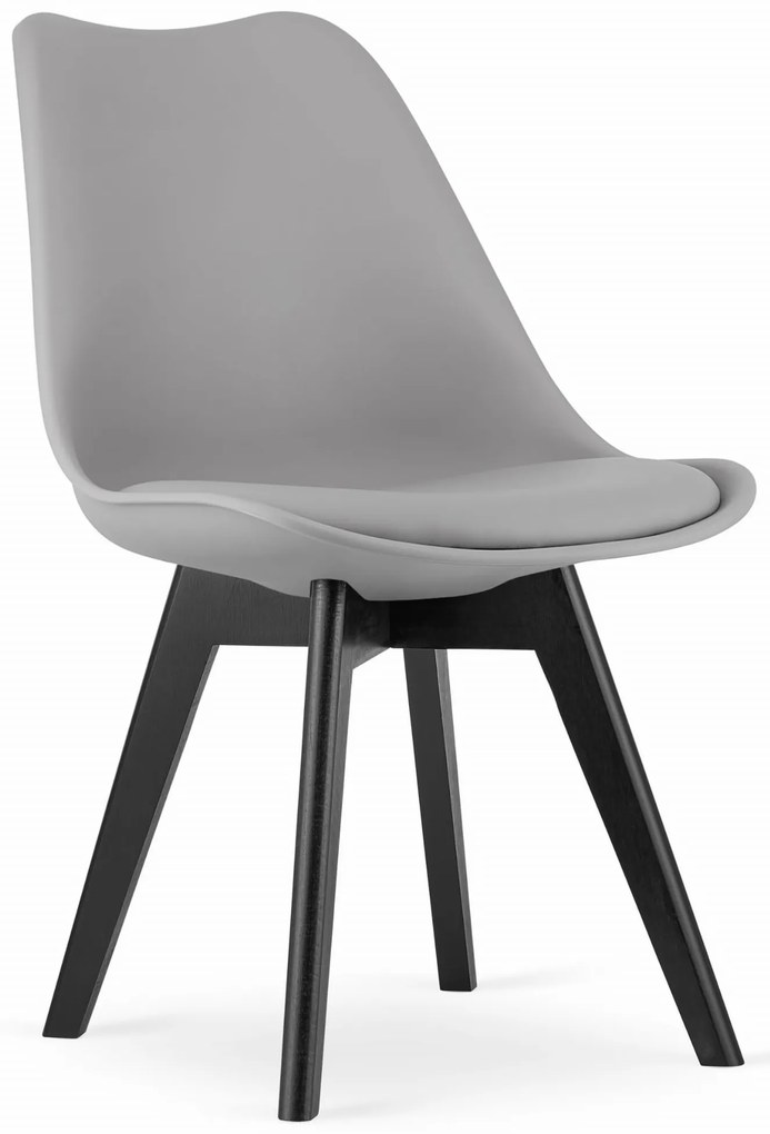 Scaune de sufragerie 4buc gri stil scandinav Dark-Basic