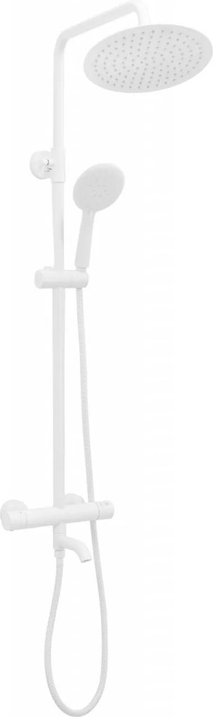 Set de dus cu termostat Lungo White Matt