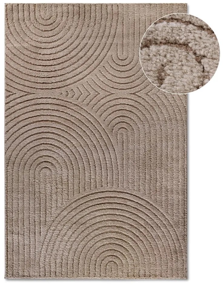 Covor maro deschis 80x120 cm Panglao New York Taupe – Elle Decoration