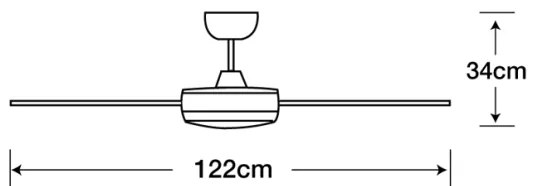 Ventilator LED dimabil Lucci air 212898 MOONAH 1xGX53/21W/230V alb + telecomandă