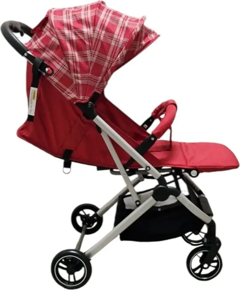 Carucior sport ultracompact pentru copii BABY CARE 311 Transformabil in troller, Spatar reglabil in 3 trepte, Pozitie somn, Rosu
