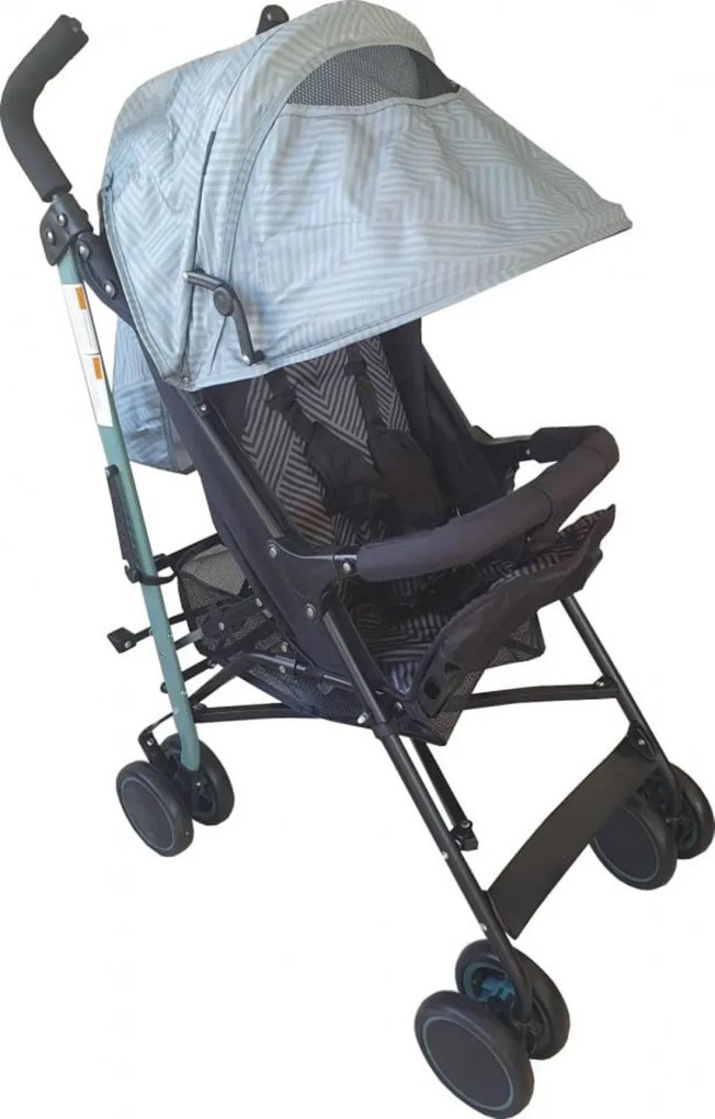 Carucior sport tip umbrela Baby Care™ PRO 803B, Spatar reglabil in 7 trepte, Pozitie somn, Amortizoare, Frana picior,Pliabil, Verde Turquoise Imprimeu