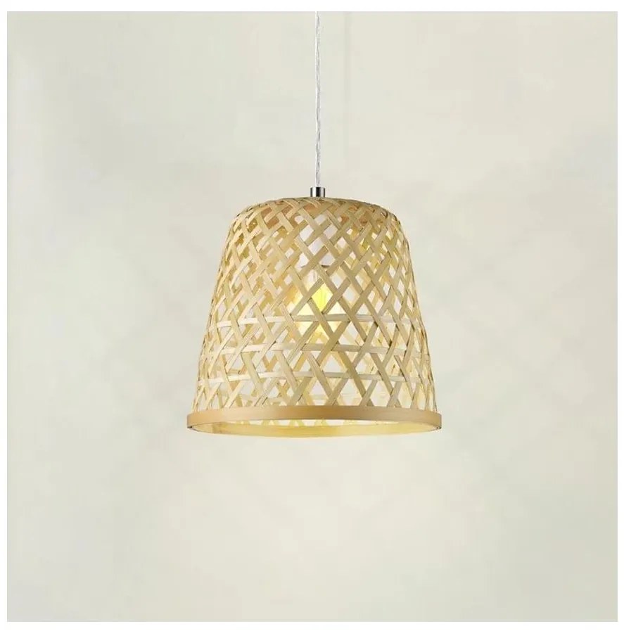 Eglo 55696 - Pendul suspendat pe cablu KIRKCOLM 1xE27/60W/230V bej