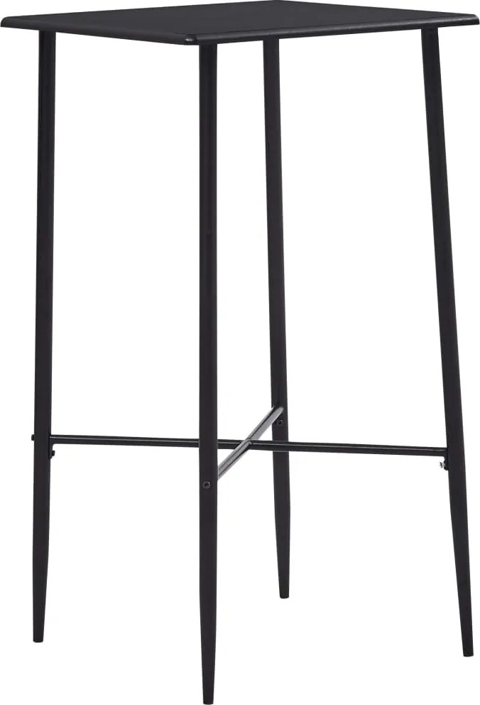vidaXL Masă de bar, negru, 60 x 60 x 111 cm, MDF