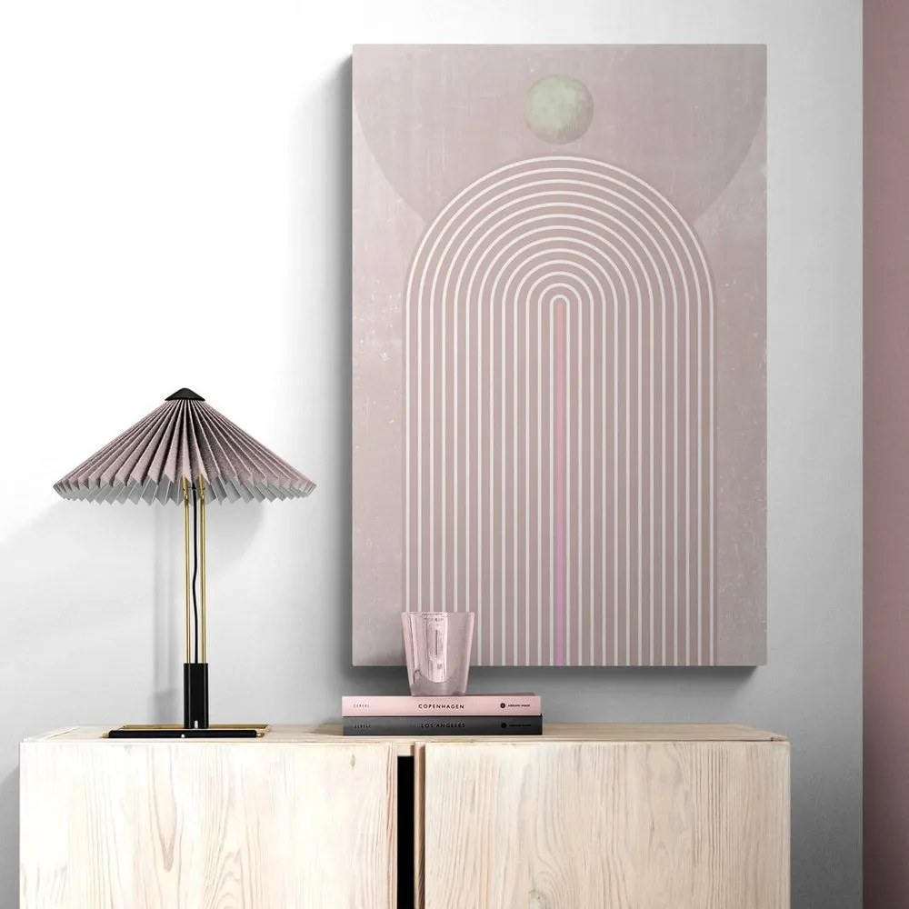 Tablou curcubeu modern roz Mid-Century