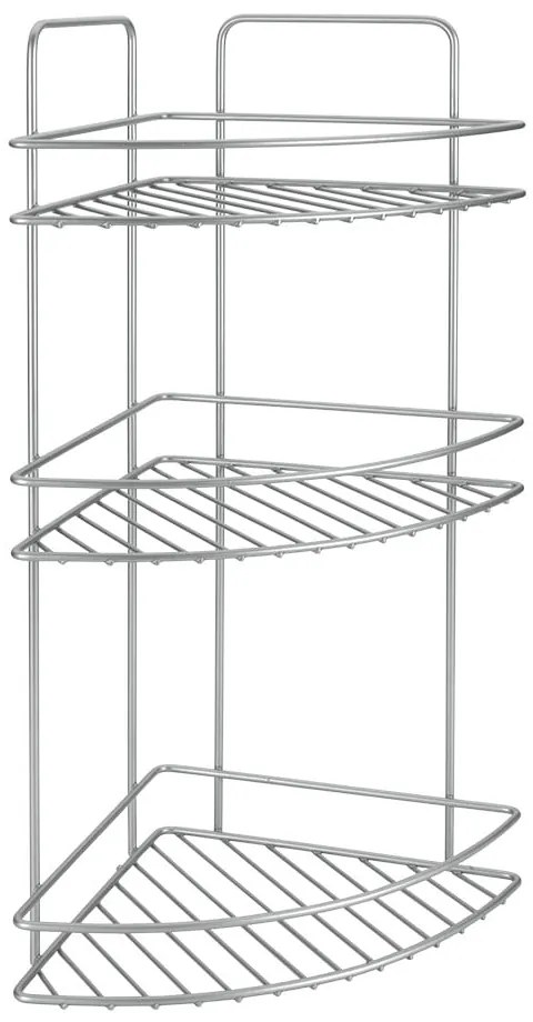 Etajeră pe colț cu 3 rafturi pentru baie Metaltex Ref