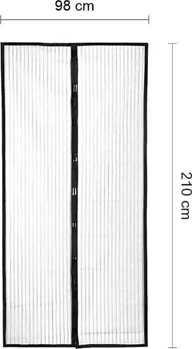 Zaparkorun Plasă cu închidere automată pentru uși - 210 x 98 cm
