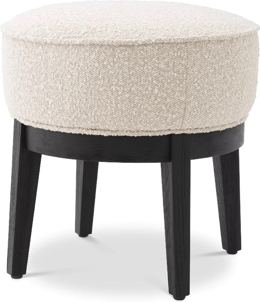 Taburete elegant design LUX Jarrett, Boucle crem