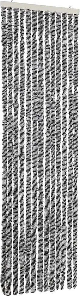 vidaXL Perdele pentru insecte, gri și negru-alb, 56x200 cm, chenille