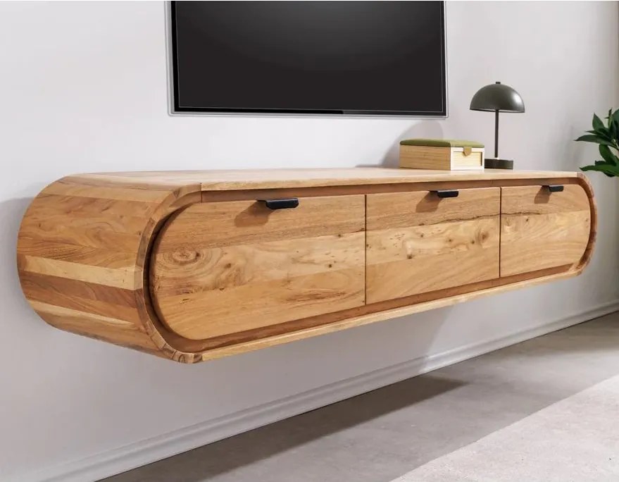Comoda suspendata din lemn de salcam ORGANIC 160cm