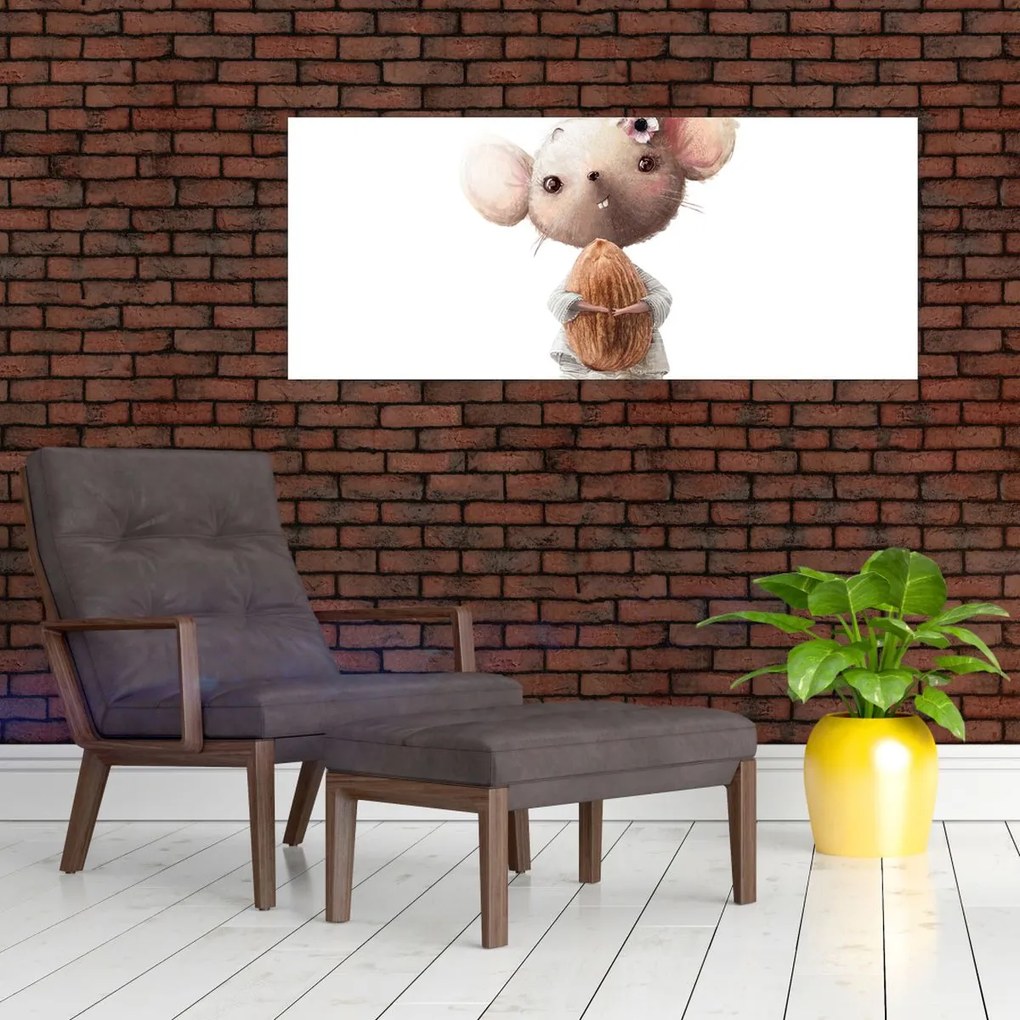 Tablou - Animăluț în acuarelă N⁰2 (120x50 cm)