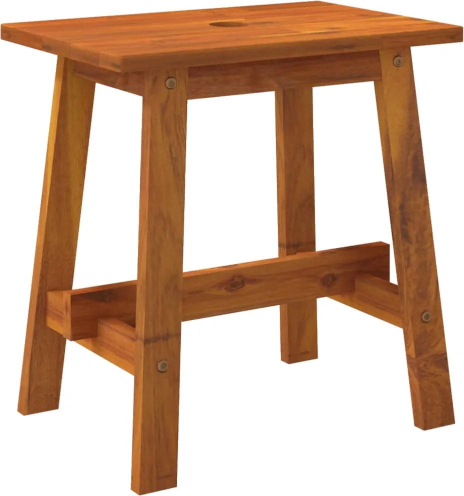 vidaXL Taburet, 45x29x45 cm, dreptunghiular, lemn masiv de acacia