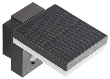 LED lampă solară de perete exterior cu senzor LED/5,5W/3,7V 3000K IP54