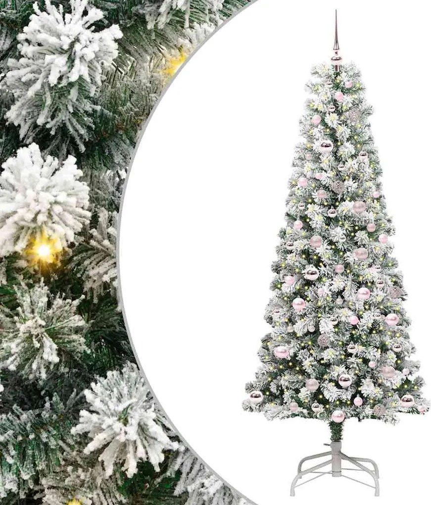 vidaXL Brad de Crăciun artificial cu ramuri articulare 210 cm