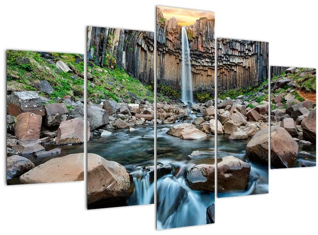 Tablou - Cascada Svartifoss, Islanda (150x105 cm)